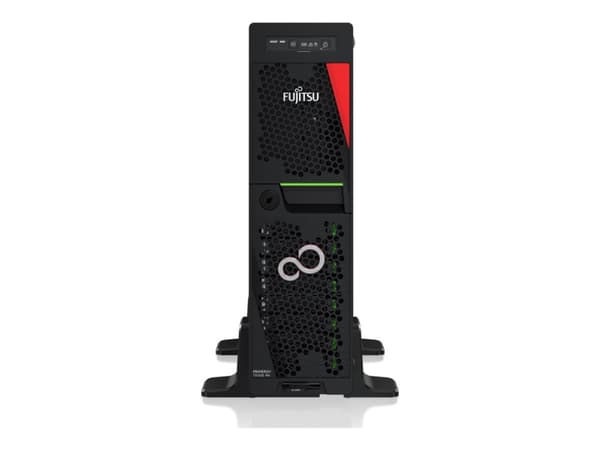 Fujitsu PRIMERGY TX1320 M6 - Server - UCFF 1-veis - 1 x Xeon E-2436 / inntil 5 GHz - RAM 32 GB - SATA/SAS - hot-swap 2.5" brønn(er) - uten HDD - Giga Sort, Rød