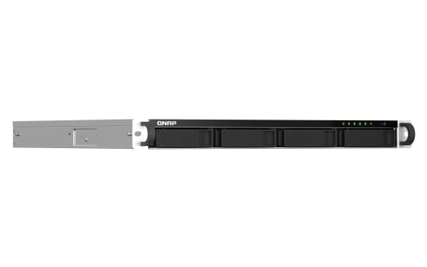 QNAP TS-464U NAS Rack (1U) Intel® Celeron® N5095 8 GB DDR4 16 TB HDD QNAP QTS Aluminium, Black