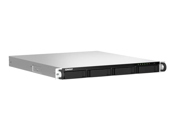 QNAP TS-464U NAS Rack (1U) Intel® Celeron® N5095 8 GB DDR4 16 TB HDD QNAP QTS Aluminium, Black