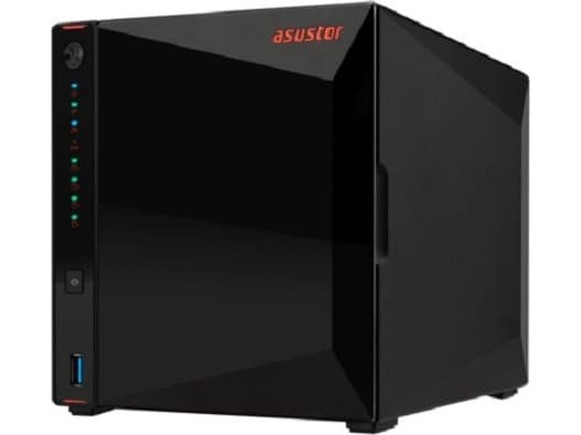 Asustor AS5404T, NAS, Intel® Celeron®, N5105, Sort Sort