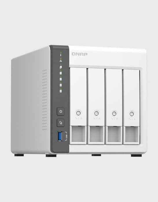 Lagringsserver (NAS) - QNAP - TS-433 - personlig fyrkärnig ARM CORTEX A55 med integrerad NPU