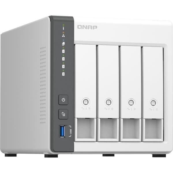 Lagringsserver (NAS) - QNAP - TS-433 - personlig fyrkärnig ARM CORTEX A55 med integrerad NPU