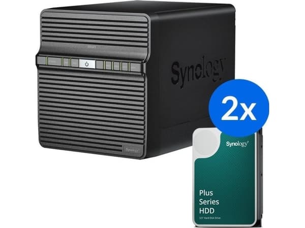 Synology Synology DS423+ server + 2x 6T-stasjon