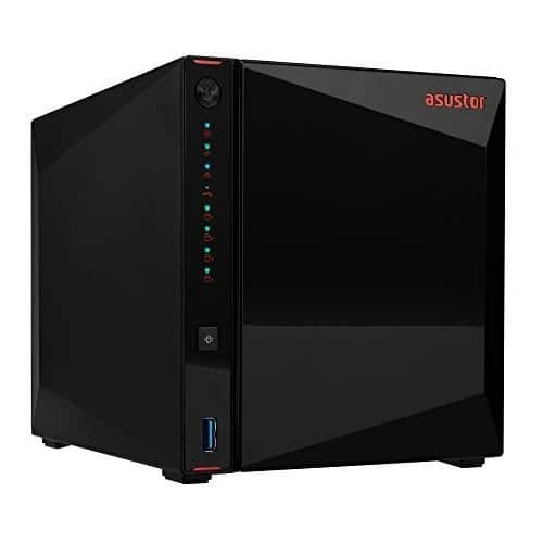 ASUSTOR AS5404T NIMBUSTOR 4 GEN2 - NAS-SERVER med 4 BAY, QUAD-CORE 2.0G Svart