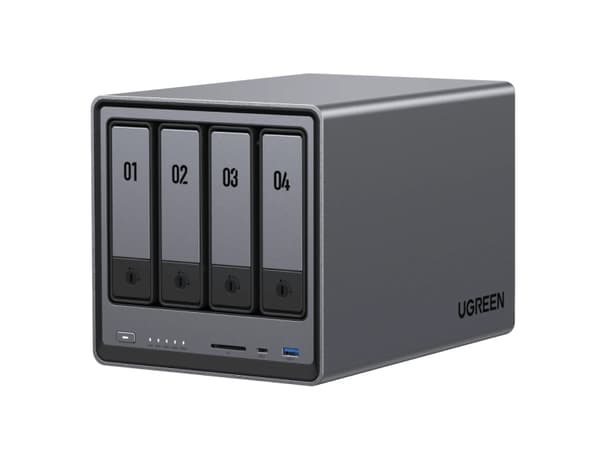Ugreen DXP4800 - - kan monteras i rack Svart