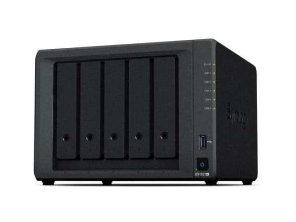 Synology DiskStation DS1522+, NAS, Tower, AMD Embedded R-Series SoC, R1600, 8 GB, DDR4