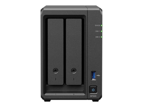 SYNOLOGY DP320 Backup Solution 2 Sockets AMD Ryzen Embedded R1600 8GB Memory