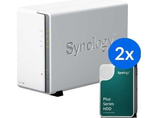 Synology DS223j -tiedostopalvelin (DS223J-32T-10-2)