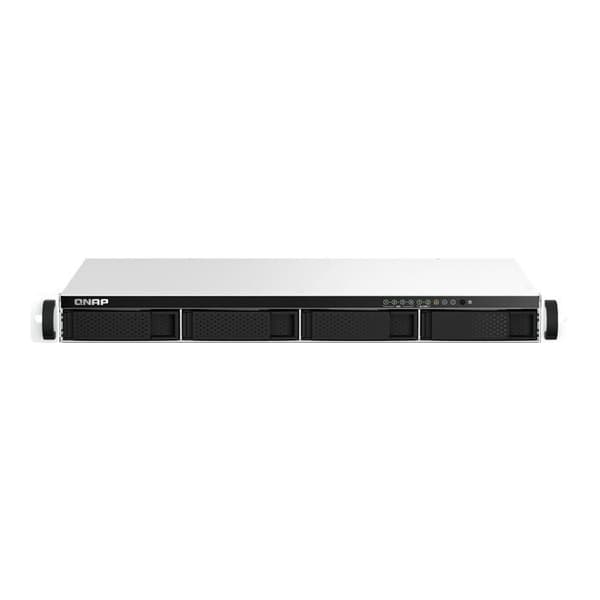 QNAP TS-464eU NAS-server - 4 fack - SATA 6 Gb/s - 8 GB RAM - 2,5 Gigabit Ethernet Gjuten aluminium, Svart