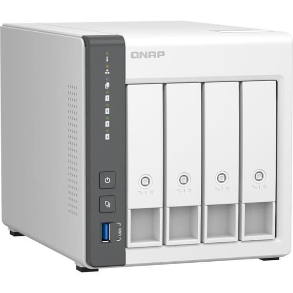 Lagringsserver (NAS) - QNAP - TS-433 - personlig fyrkärnig ARM CORTEX A55 med integrerad NPU