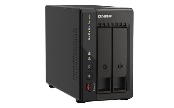 QNAP TS-253E NAS Tower Ethernet LAN Svart J6412