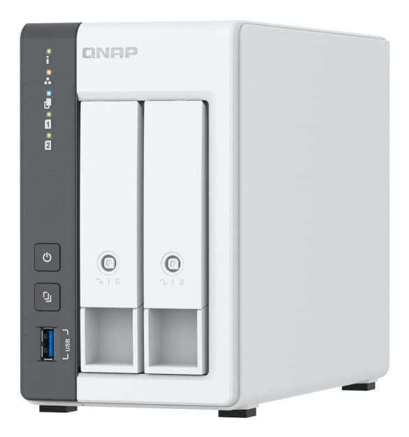 QNAP TS-216G NAS/lagerserver Tower Ethernet LAN Hvid Cortex-A55 Hvid