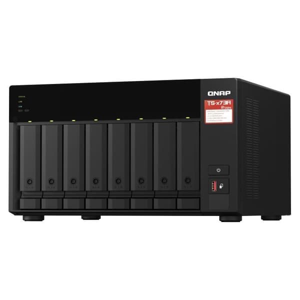 Lagringsserver (NAS) - QNAP - TS-873A-8G - 2,5 GbE AMD Ryzen fyrkärnig