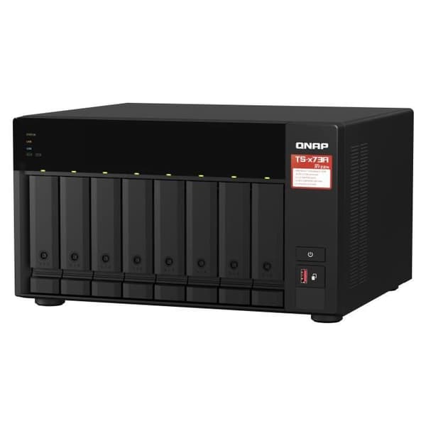 Lagringsserver (NAS) - QNAP - TS-873A-8G - 2,5 GbE AMD Ryzen fyrkärnig