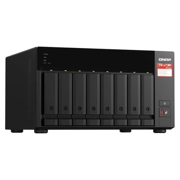 Lagringsserver (NAS) - QNAP - TS-873A-8G - 2,5 GbE AMD Ryzen fyrkärnig
