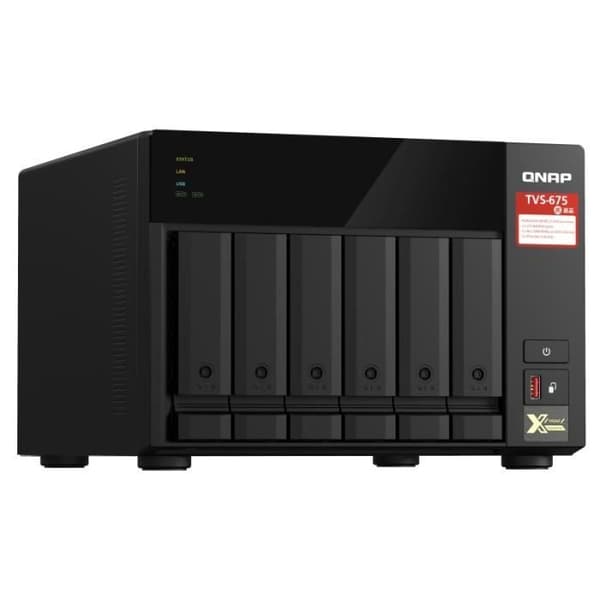 NAS QNAP - TVS-675 - 8 GB RAM - Ethernet - HDD &amp; SSD - Processor KX-U6580