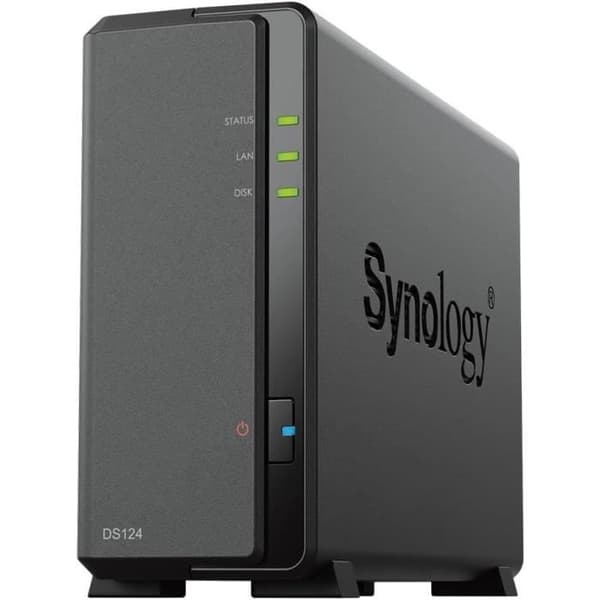 NAS-server - SYNOLOGY - DS124 - 1 fack - Gigabit Ethernet - 1 GB RAM