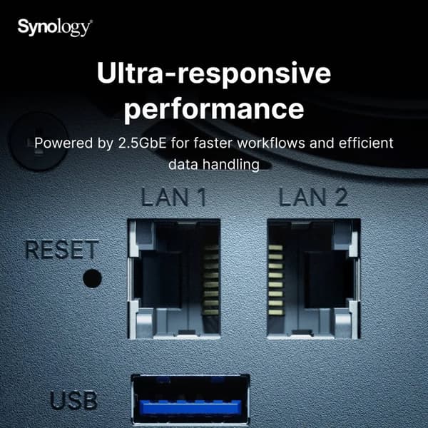SYNOLOGY DS925+ NAS-Server 4-Bay 4GB DDR,SATA,RJ-45,USB3.2
