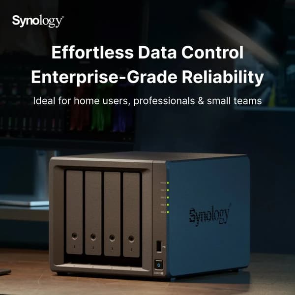 SYNOLOGY DS925+ NAS-Server 4-Bay 4GB DDR,SATA,RJ-45,USB3.2