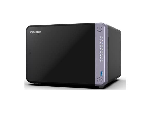 QNAP TS-632X-4G 6-bay NAS AL524 2.0GHz Quad Core 4GB DDR4 SODIMM Max. 16GB 2x10GbE SFP+ Svart