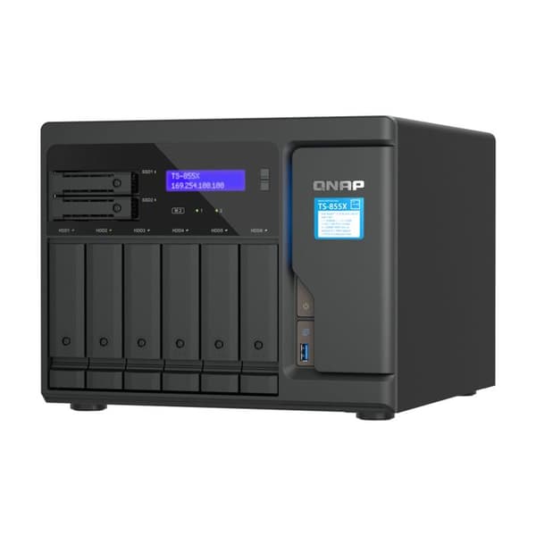 QNAP TS-855X-8G Svart