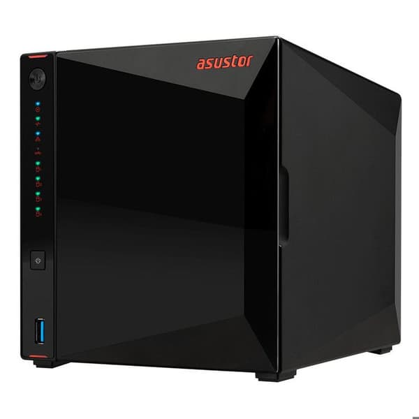 NAS-server - ASUSTOR - AS5304T - Intel Celeron J4105 - 4 fackar - RAM 4 GB Svart