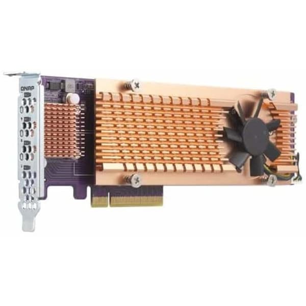 Lagringskontroller - QNAP - QM2-4P - PCIe 3.0 x8 - Lågt profil - SSD M.2