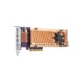 Miniatyrbild 1 av 2: Lagringskontroller - QNAP - QM2-4P - PCIe 3.0 x8 - Lågt profil - SSD M.2