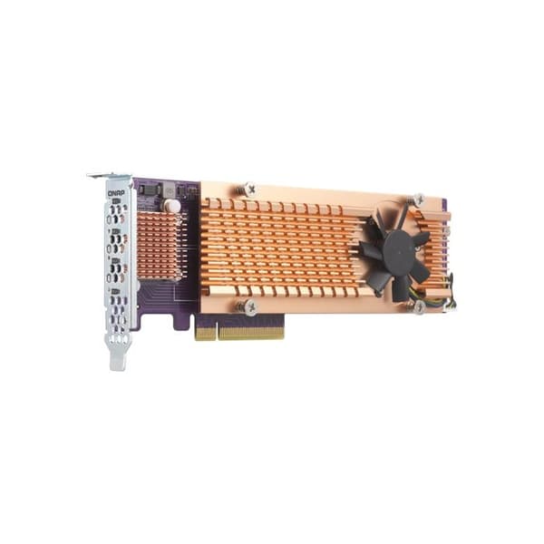 Lagringskontroller - QNAP - QM2-4P - PCIe 3.0 x8 - Lågt profil - SSD M.2