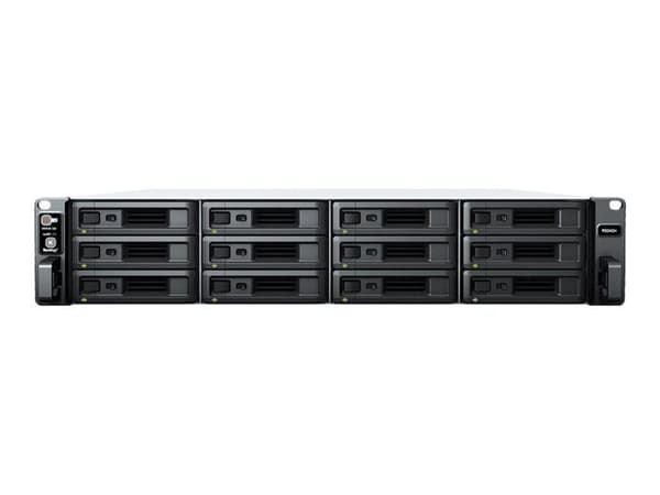 NAS-server - Synology - RS2423RP+ - 12 fackor - Redundant strömförsörjning - 8GB RAM utbyggbar