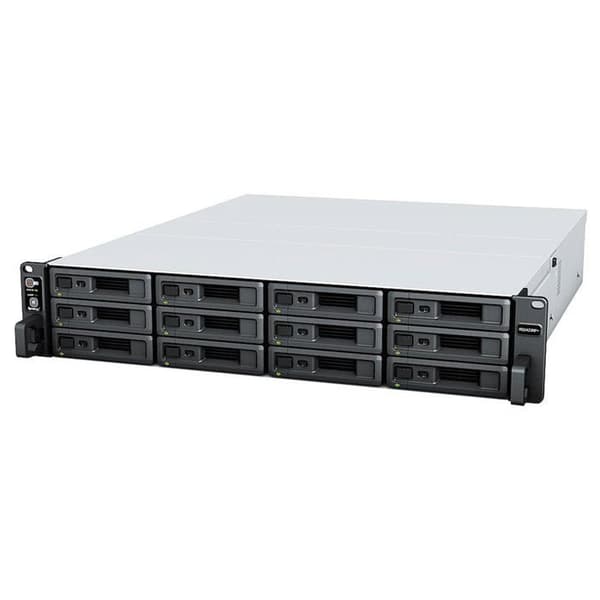 NAS-server - Synology - RS2423RP+ - 12 fackor - Redundant strömförsörjning - 8GB RAM utbyggbar