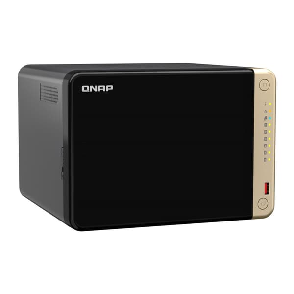 Nätlagringsenhet NAS Qnap TS-664-8G Svart Intel Celeron Svart, brons