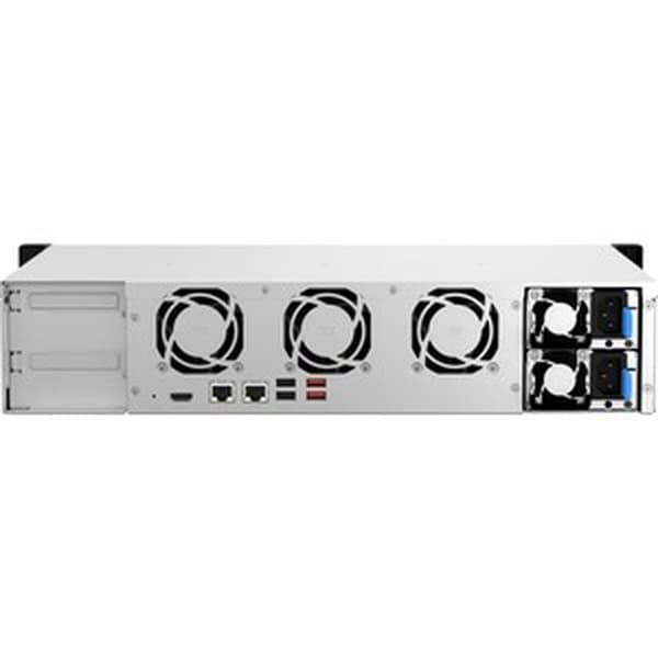 NAS Verkkotallennus Qnap TS-864EU-RP-8G Musta Intel Celeron