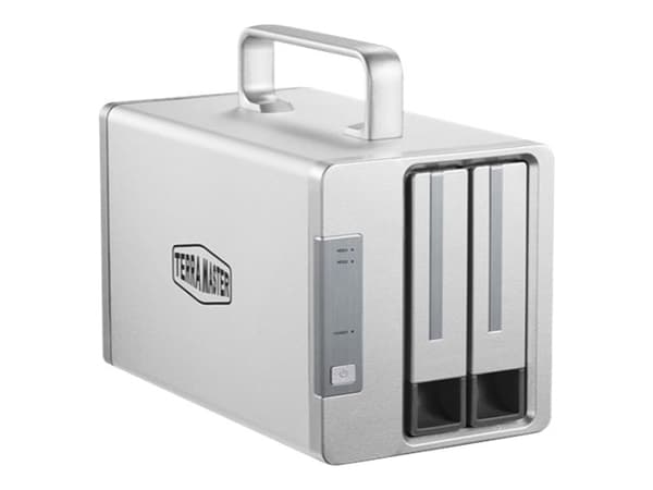 TerraMaster TD2 Thunderbolt 3 - Hårddiskarray - 2 fack (SATA-600) - Thunderbolt 3 (extern)