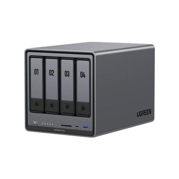 NAS UGREEN NASync DXP4800 Plus 8GB DDR5 Intel Pentium Gold 112TB SATA NVMe Ethernet Skrivbord