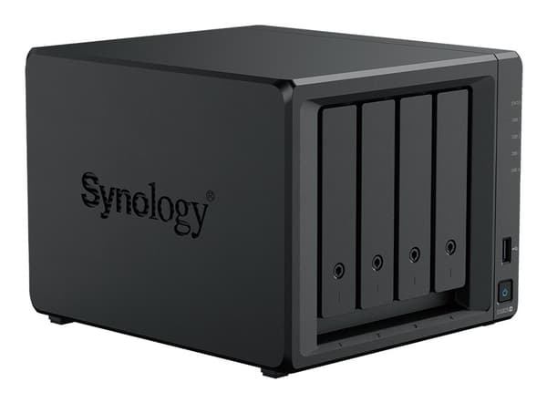 NAS Synology DS925+; Tower; 4x (3,5" SATA-hårddisk); AMD Ryzer V1500B; 4 GB DDR4 ECC SODIMM (max. 32 GB)