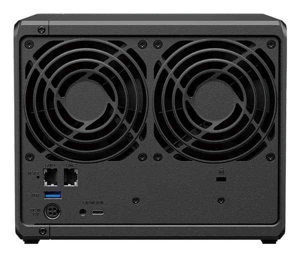 NAS Synology DS925+; Tower; 4x (3,5" SATA-hårddisk); AMD Ryzer V1500B; 4 GB DDR4 ECC SODIMM (max. 32 GB)
