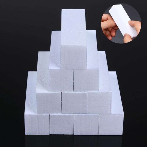 Perfekte negler: 10-pack blokk neglefiler for forming og forlengelse