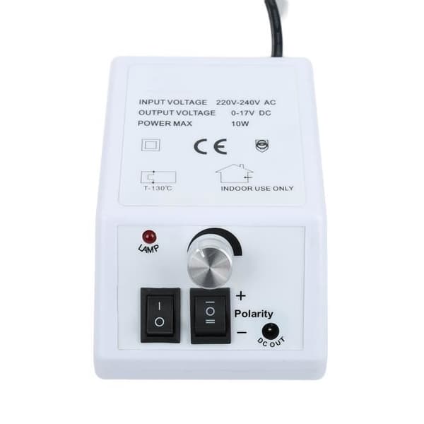 Professionell elektrisk nagelslipare, manikyr pedikyrset med 6 slipspetsar - 20000 rpm - Vit
