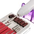 Miniatyrbild 4 av 4: Professionell elektrisk nagelslipare, manikyr pedikyrset med 6 slipspetsar - 20000 rpm - Vit