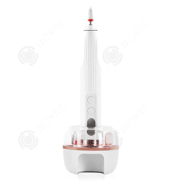 INN Professional Nail Drill 500mah elektrisk nagelfil med 5 typer av sliphuvuden och justerbar i 5 positioner