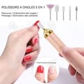 Miniatyrbild 3 av 4: INN Elektrisk nagelfil 2 hastigheter med 5 sliphuvuden professionell nagelslipare professionell elektrisk nagelfil