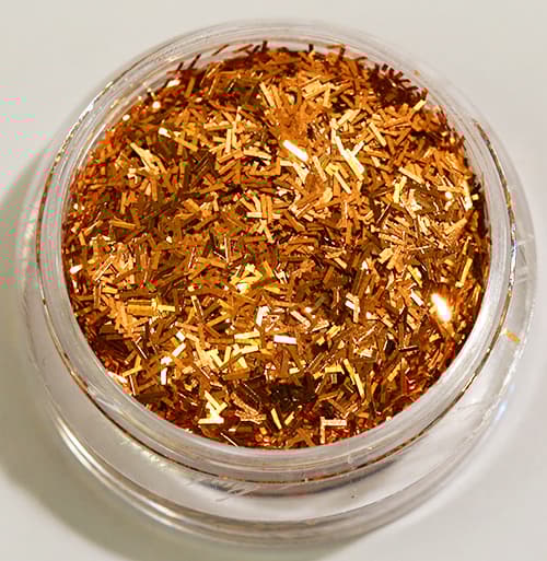 Nagelglitter - Stripes - Guldbrun - 8ml - Glitter