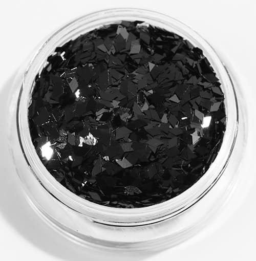 Nail Glitter - Rhombus/Diamonds - Sort - 8ml - Glitter