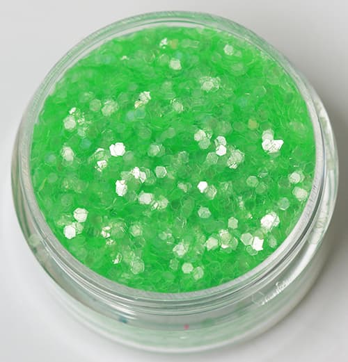 Nail glitter - Hexagon - Jelly green - 8ml - Glitter