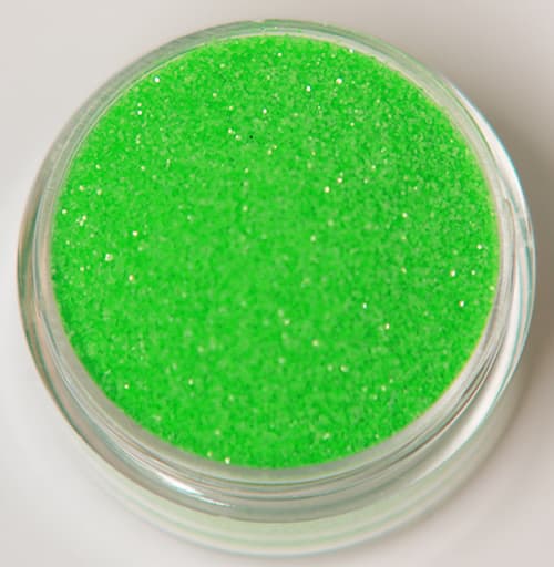 Negleglitter - Finkornet - Gelégrønn - 8ml - Glitter