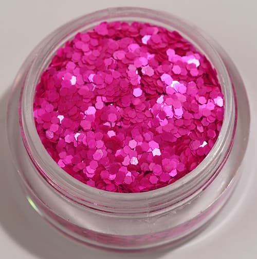 Negleglitter - Hexagon - Lilla (matt) - 8ml - Glitter