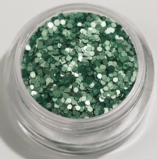Nagelglitter - Hexagon - Mintgrön (matt) - 8ml - Glitter
