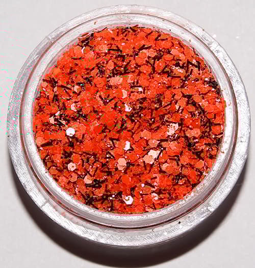 Nail glitter - Mix - Blackorange twist - 8ml - Glitter