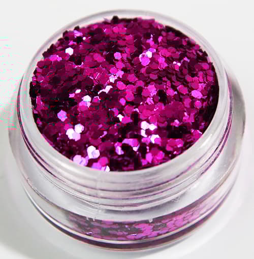 Negleglitter - Hexagon - Pink - 8ml - Glitter